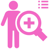 Search icon with plus sign